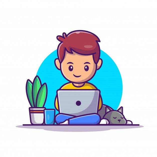 Photo of Guy working on laptop